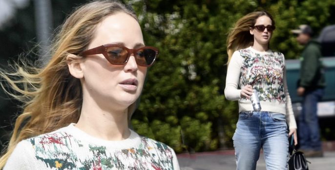 Jennifer Lawrence keeps it casual-cool for LA errand run... after Miley Cyrus fans shared wild theory she had fling with Hunger Games co-star Liam Hemsworth