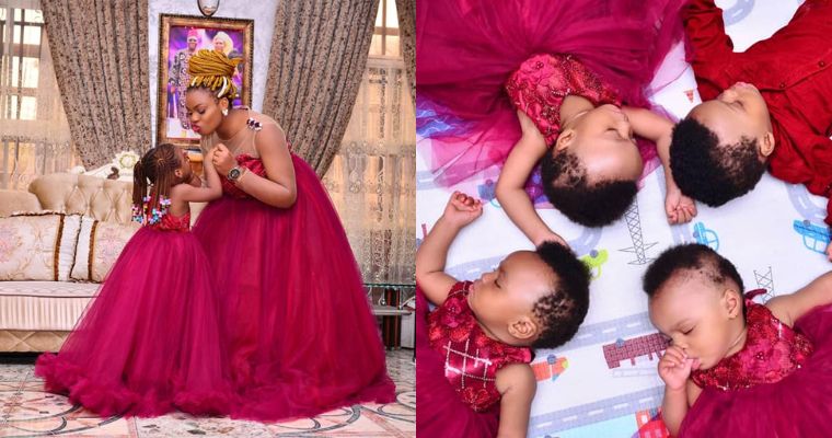 A Nigerian Mother Of Twins Celebrates Her Quadruplet’s First Birthday – So Adorable!