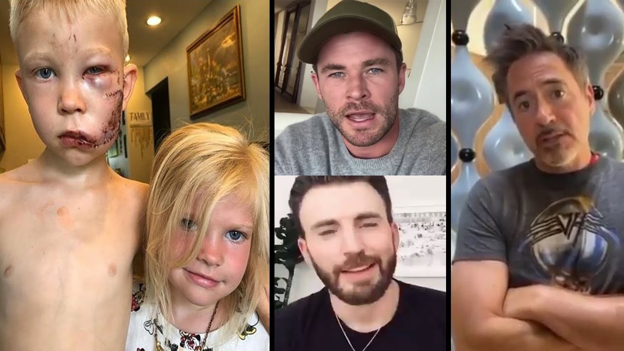 Avengers Superheroes Ironman&Thor Praises 6Yrs Boy#bridgerstrong who saved his sister from Dog Bite. - YouTube