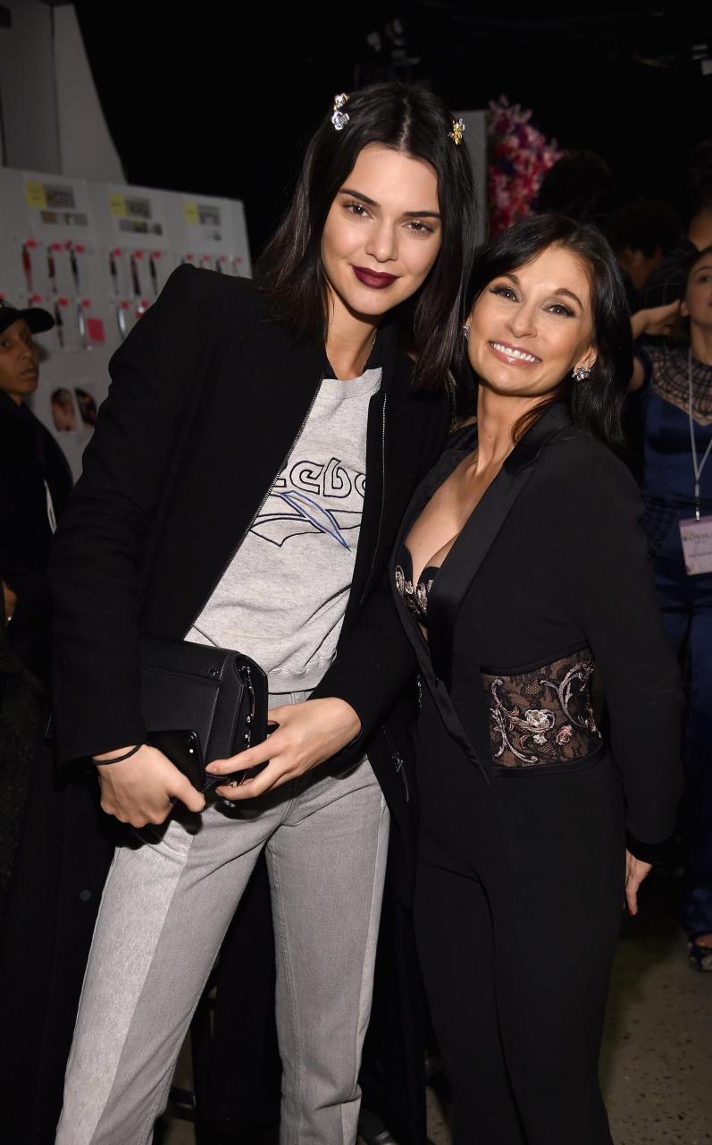  After the show, Kendall was pictured backstage with the brands creative director Julia Haart