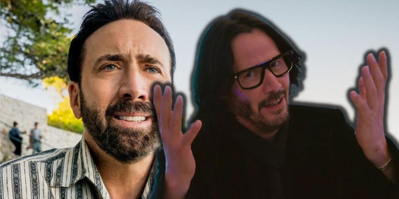 Nic Cage Recalls Keanu Reeves Dominating Him at Pool